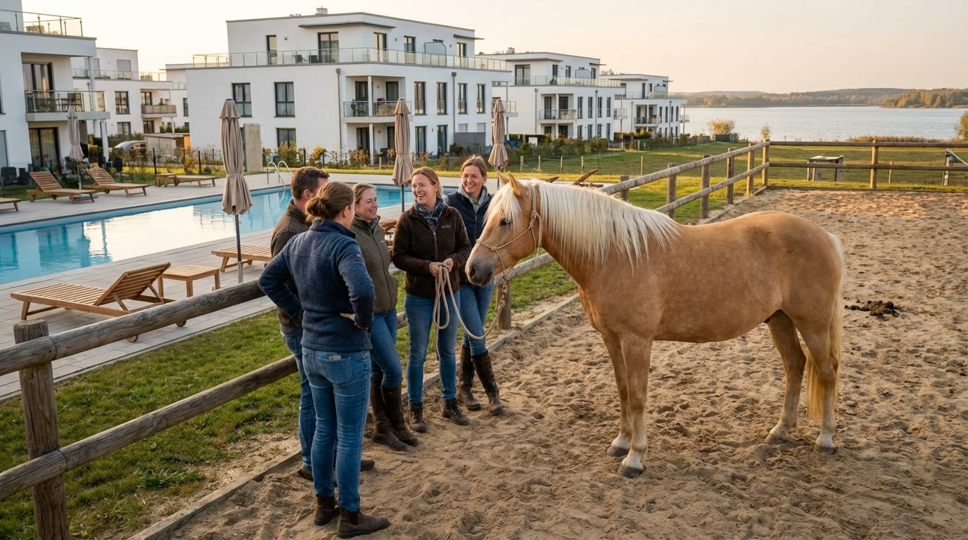 Teambuilding mit Pferden auf dem Reiterhof